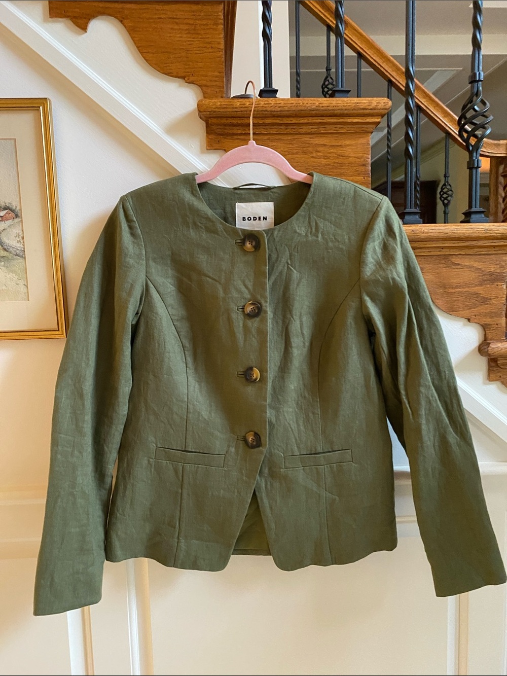 BODEN Hampstead Linen Blazer